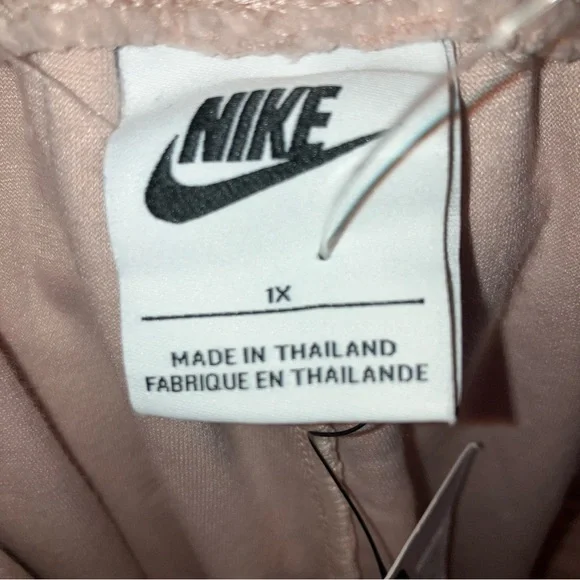 NWT Nike Air Logo Pink Plush Flare Lounge Pants - Picture 6 of 7